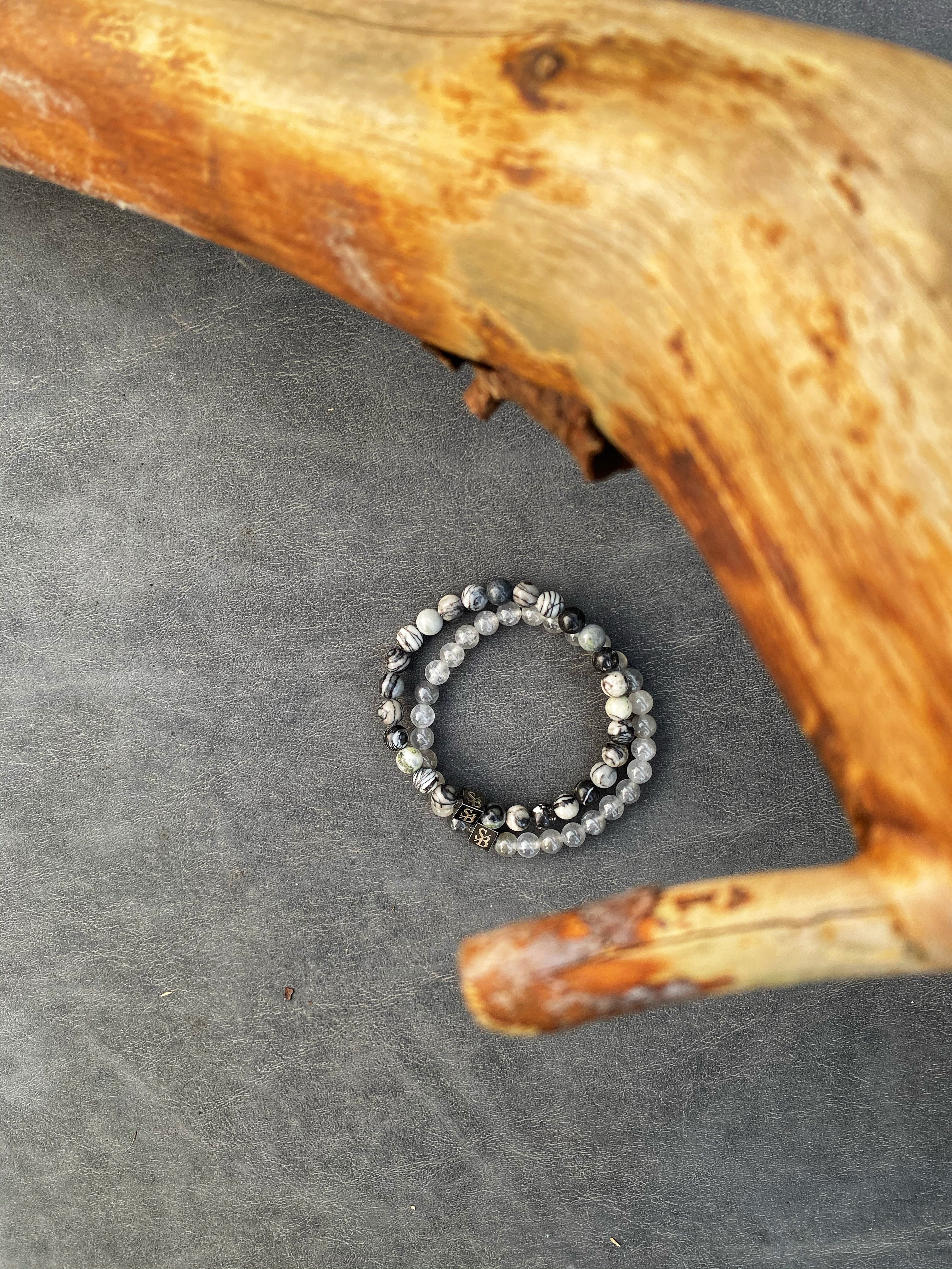Stoney Bracelets 6mm Originals Collectie Dames Natuursteen Armbanden