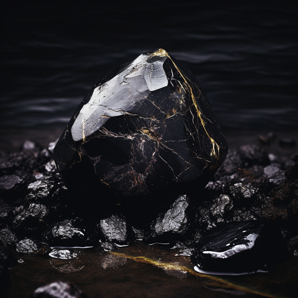 Obsidiaan armband