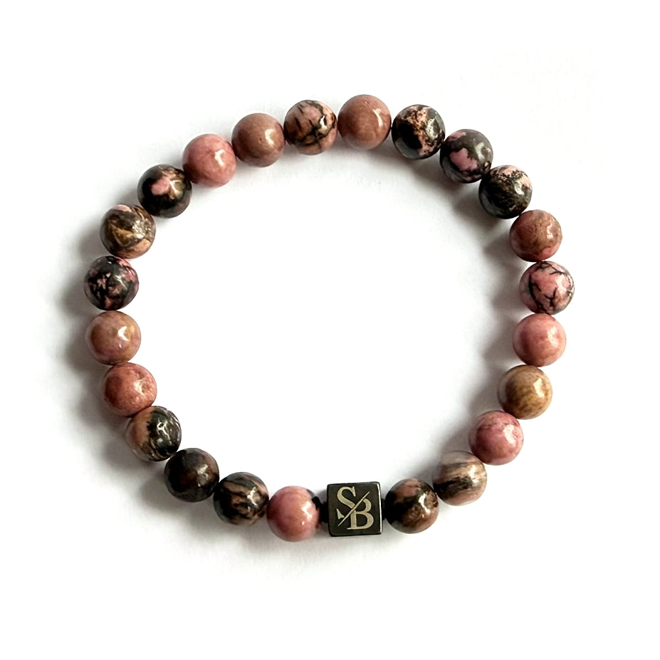 Black Rhodonite Stones (8mm)