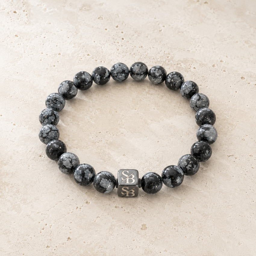 Snowflake Obsidian Stones (8mm)