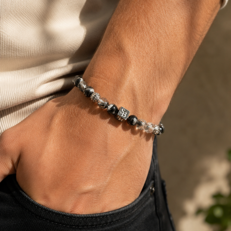 Hades | Silver+ Stones (8mm)