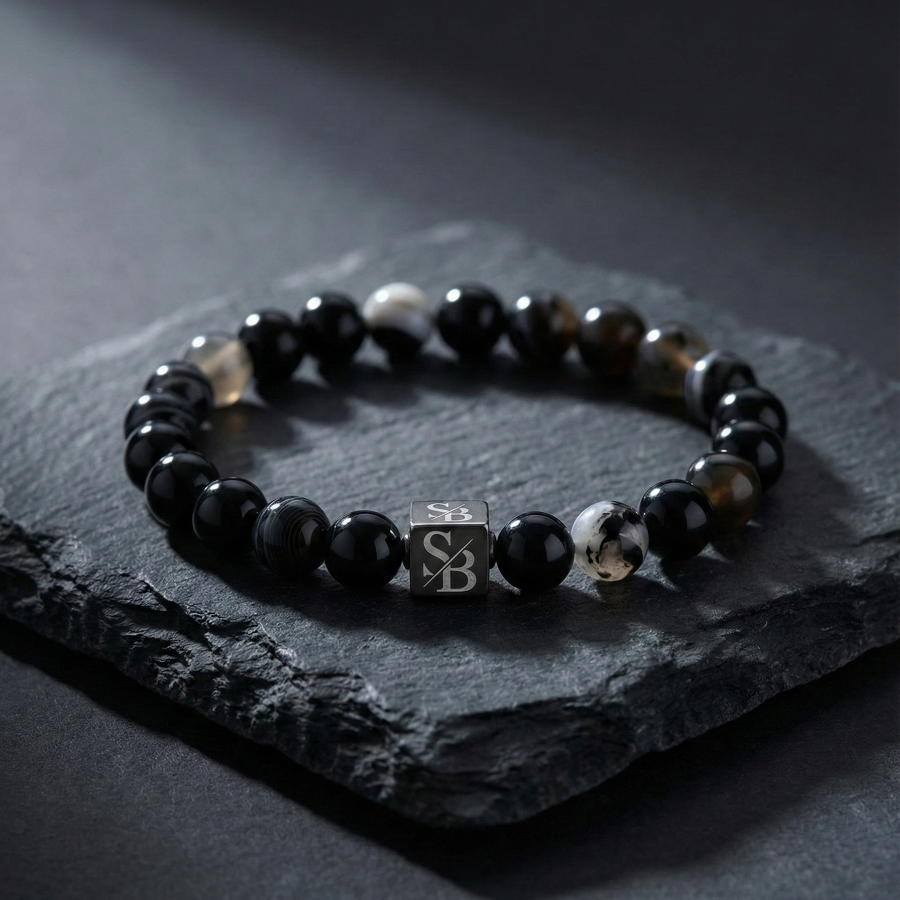 Black Banded Agate (8mm)