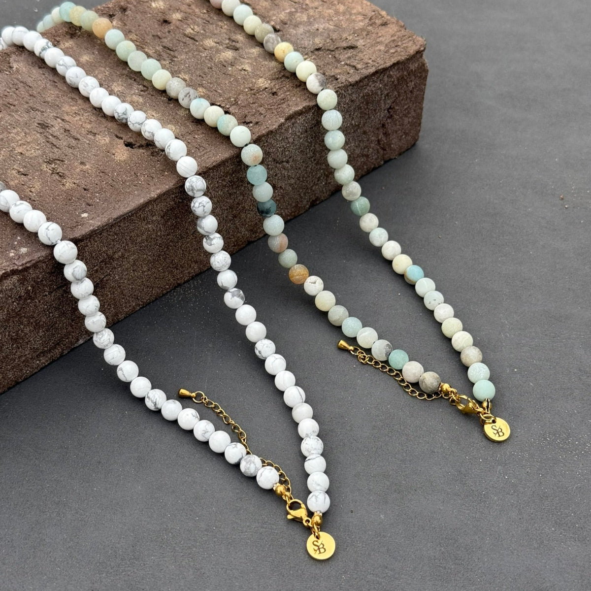 Ivory Veins Necklace (6mm)