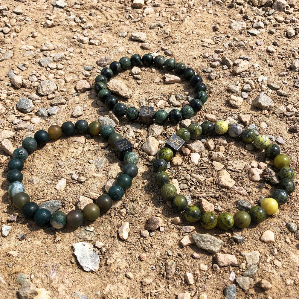 Triple Green Set (8mm)