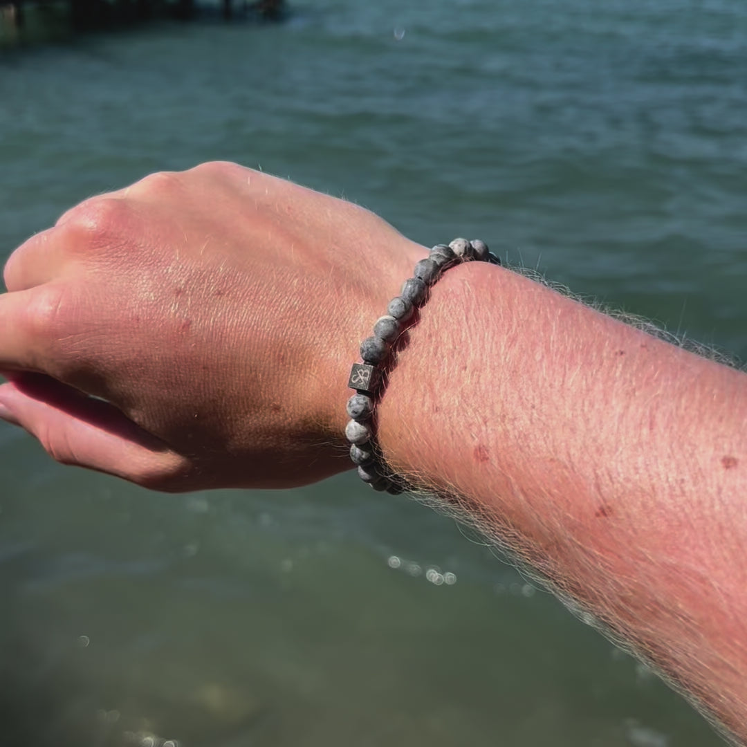 Load video: Matte Jasper Stones (6mm)