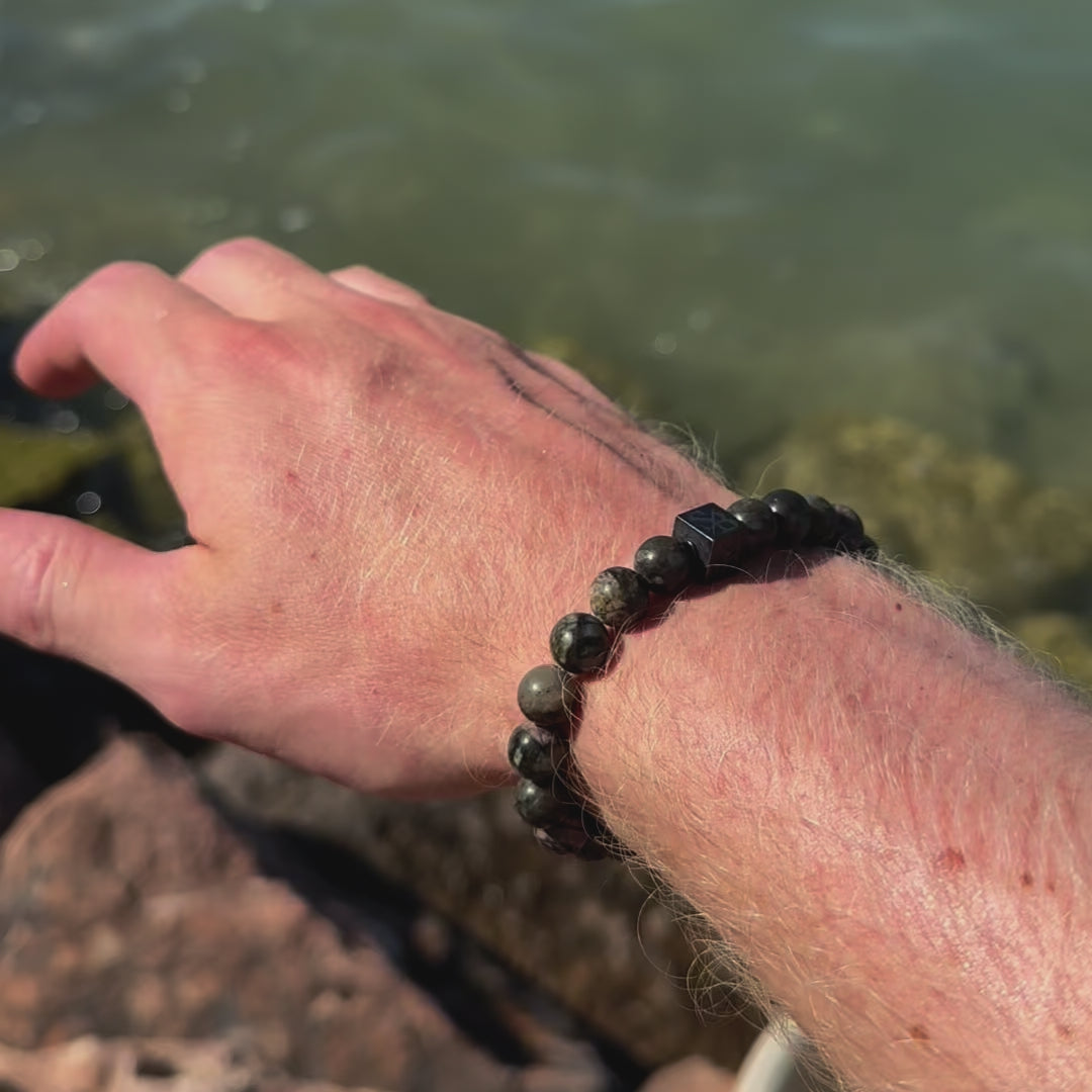Load video: Glaucophane Stones (8mm)