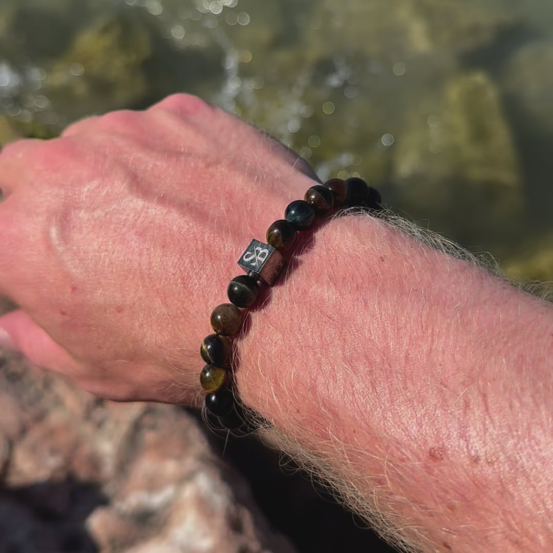 Multicolor Tiger Eye Stones (8mm)