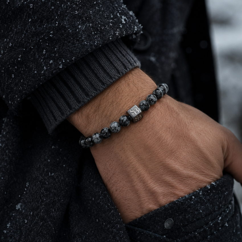 Sneeuwvlok Obsidiaan Armband: Wat die Witte Vlekken Echt Zijn