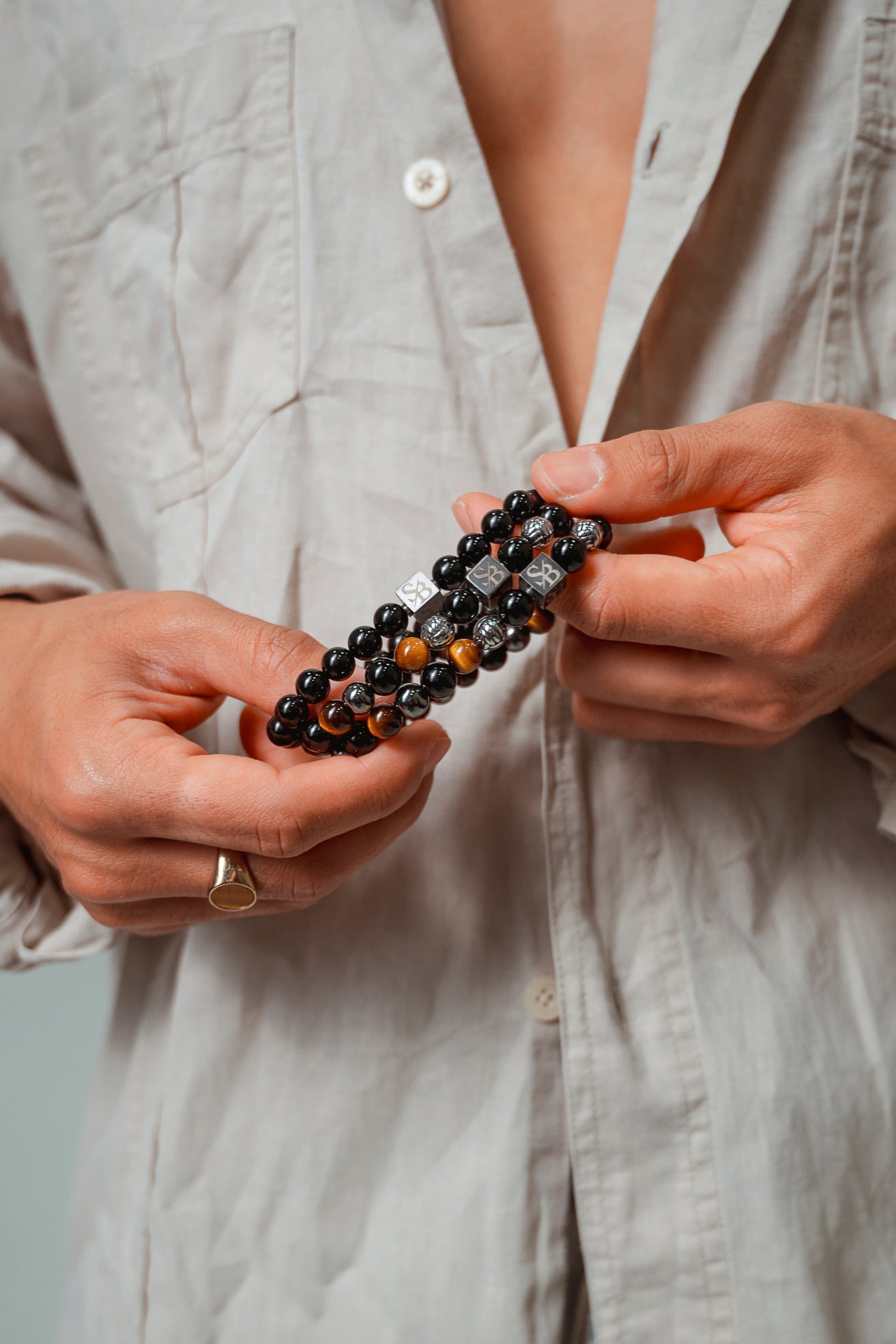 Obsidiaan Armband Heren: Altijd de Veiligste Keuze