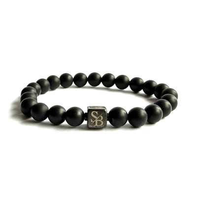 Matte Obsidian Stones (8mm) - Stoney Bracelets | Handgemaakte Natuursteen Armband