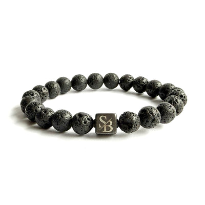 Lava Stones (8mm) - Stoney Bracelets | Handgemaakte Natuursteen Armband