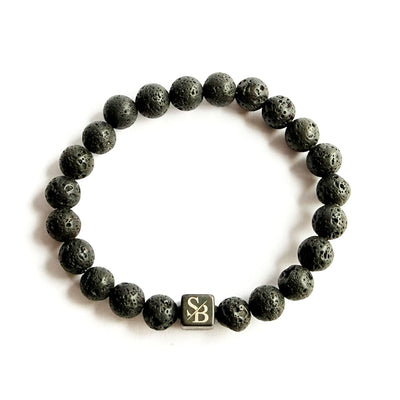 Lava Stones (8mm) - Detail | Stoney Bracelets