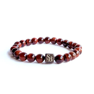 Red Tiger Eye Stones (8mm) - Stoney Bracelets | Handgemaakte Natuursteen Armband