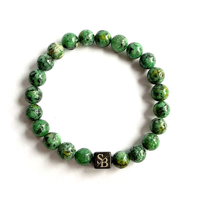 Aqua Terra Stones (8mm) - Detail | Stoney Bracelets