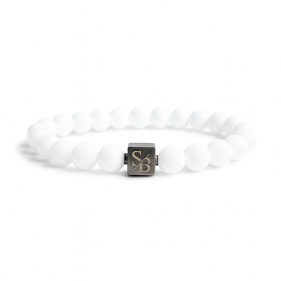 Snowflake Stones (8mm) - Stoney Bracelets | Handgemaakte Natuursteen Armband
