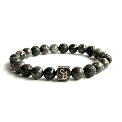 Volcanic | Mixed Stones (8mm) - Stoney Bracelets | Handgemaakte Natuursteen Armband