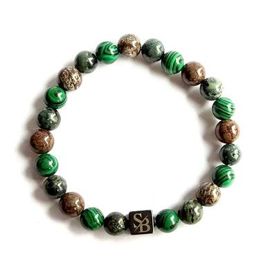 Scandinavian | Mixed Stones (8mm) - Detail | Stoney Bracelets
