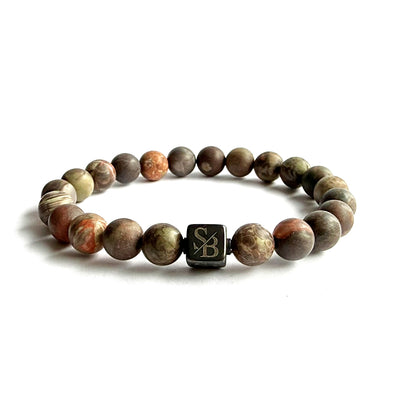 Flower Jasper Stones (8mm) - Stoney Bracelets | Handgemaakte Natuursteen Armband