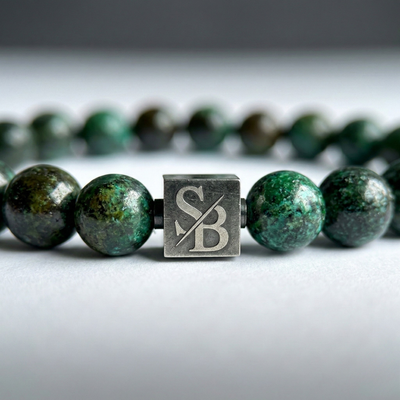 African Turquoise Stones (8mm) - Gedragen | Stoney Bracelets