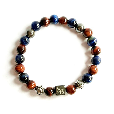 Zeus | Silver+ Stones (8mm)