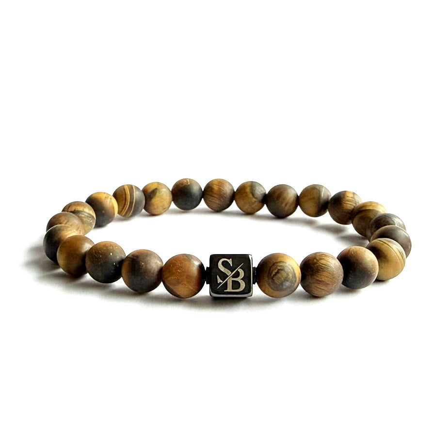Frosted Gold Tiger Eye Stones (8mm)