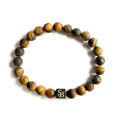 Frosted Gold Tiger Eye Stones (8mm)