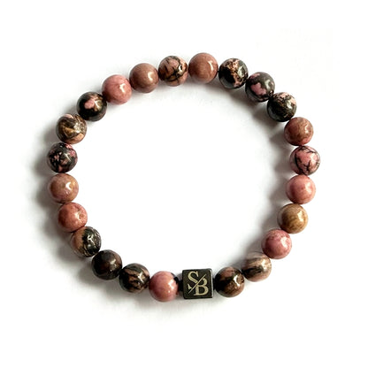 Black Rhodonite Stones (8mm)