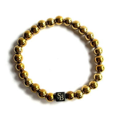 Gold Hematite Stones (8mm)