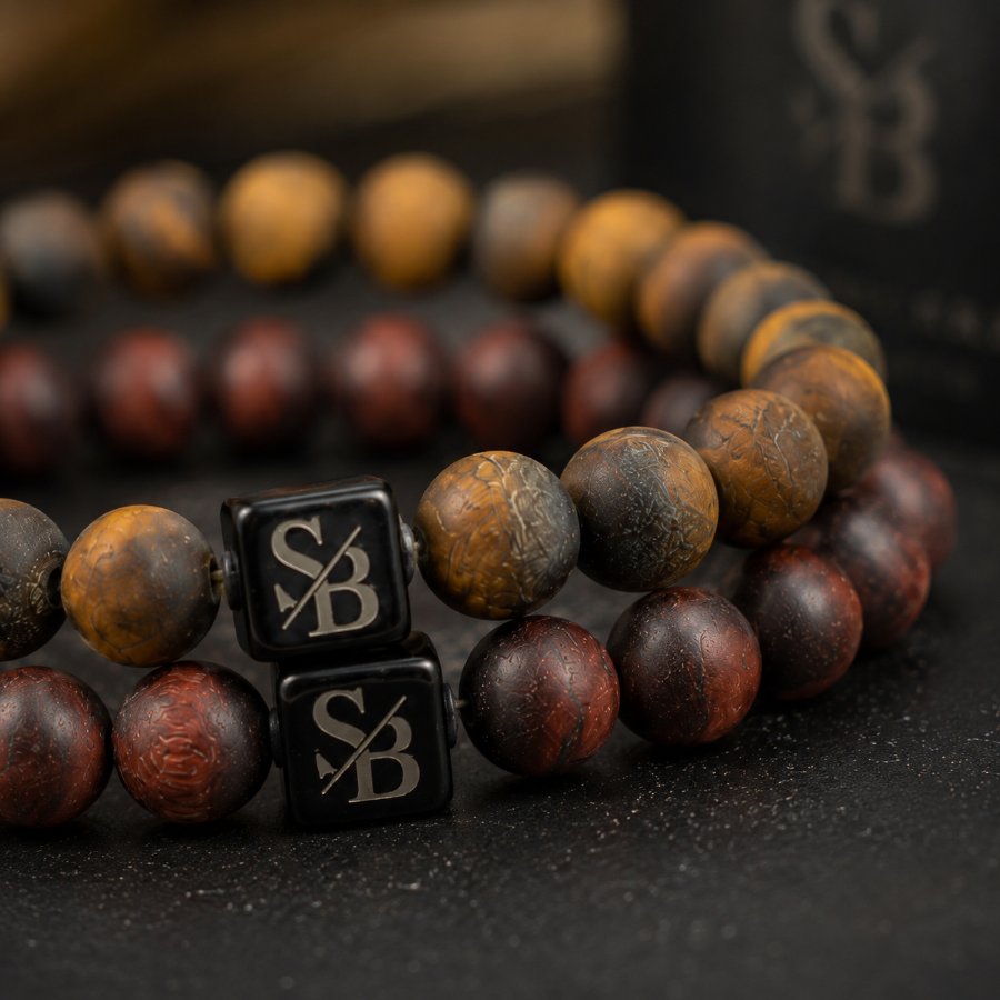 Matte Tiger Eye Set (8mm)