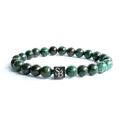 African Turquoise Stones (8mm) - Stoney Bracelets | Handgemaakte Natuursteen Armband