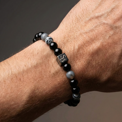 Black Banded Agate (8mm)