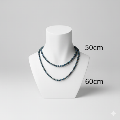 Matte Moon Necklace (6mm)