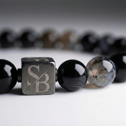 Black Banded Agate (8mm)