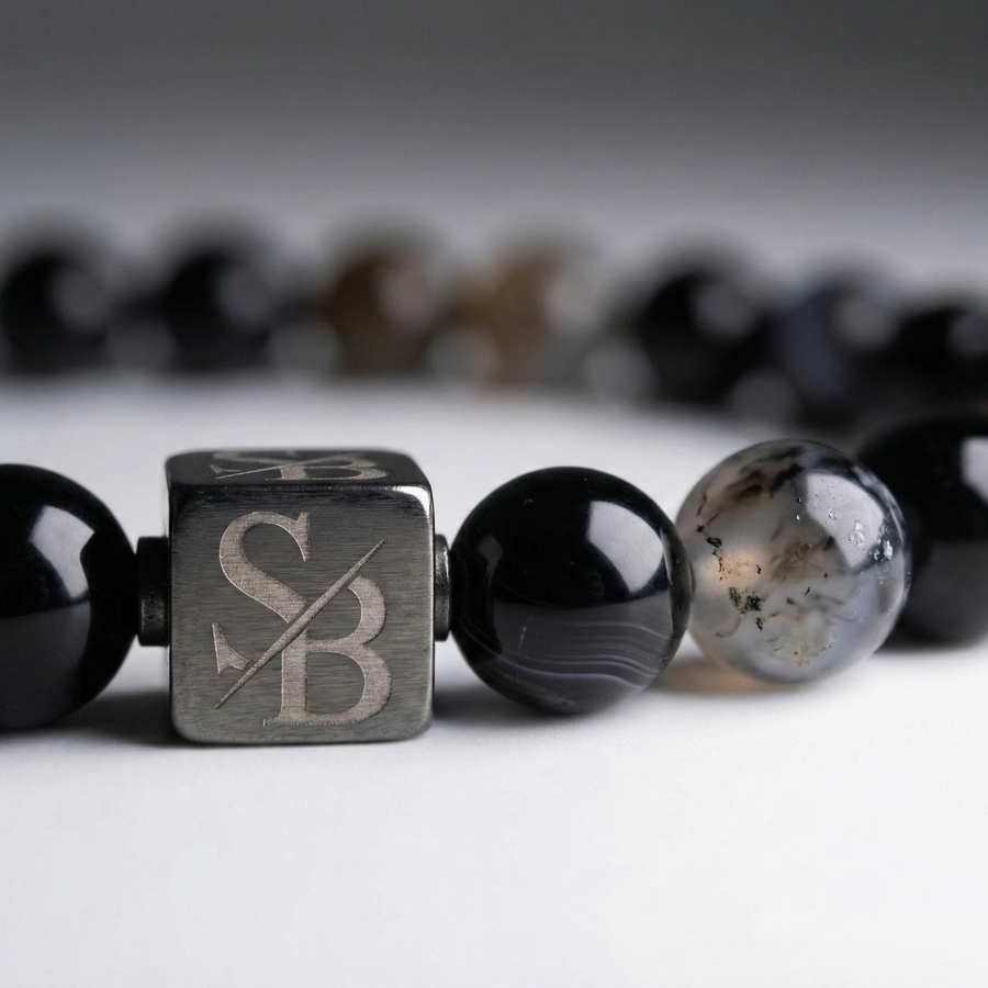 Black Banded Agate (8mm)