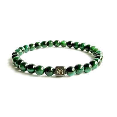 Green Tiger Eye Stones (6mm) - Stoney Bracelets | Handgemaakte Natuursteen Armband