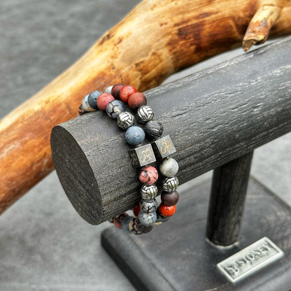 De Olympian set van Stoney Bracelets gemaakt voor de echte goden van natuursteen armbanden. setfoto2