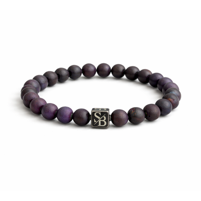 Peacock Druzy Agate (8mm) - Stoney Bracelets | Handgemaakte Natuursteen Armband