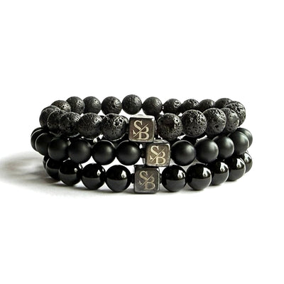 Triple Black Set (8mm)