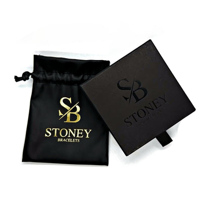 Luxe lederen sieraden verpakking van Stoney Bracelets