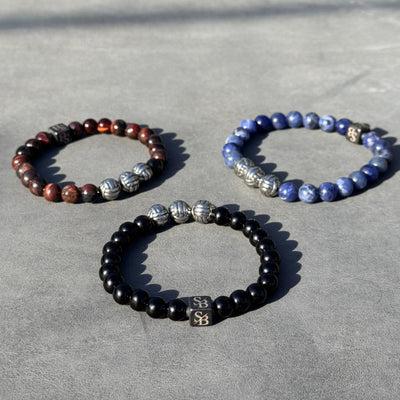 Obsidian Superior Stones - Zijaanzicht | Stoney Bracelets