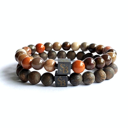 Stoney Bracelets Heren armband Autumn Forest Set