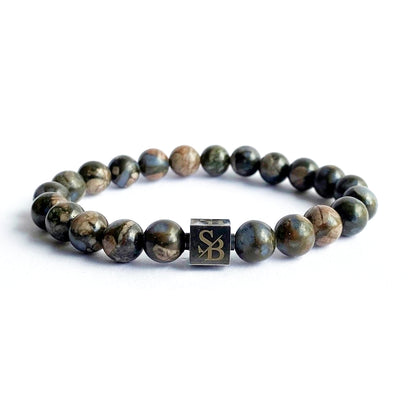 Stoney Bracelets Heren Armband Glaucophane Stones