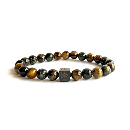 Stoney Bracelets Heren Armband Multicolor Tiger Eye Stones