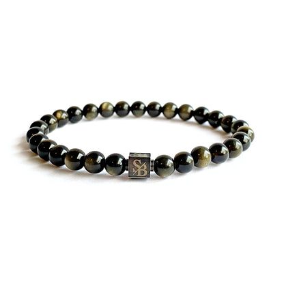 Gold Obsidian Stones 6mm