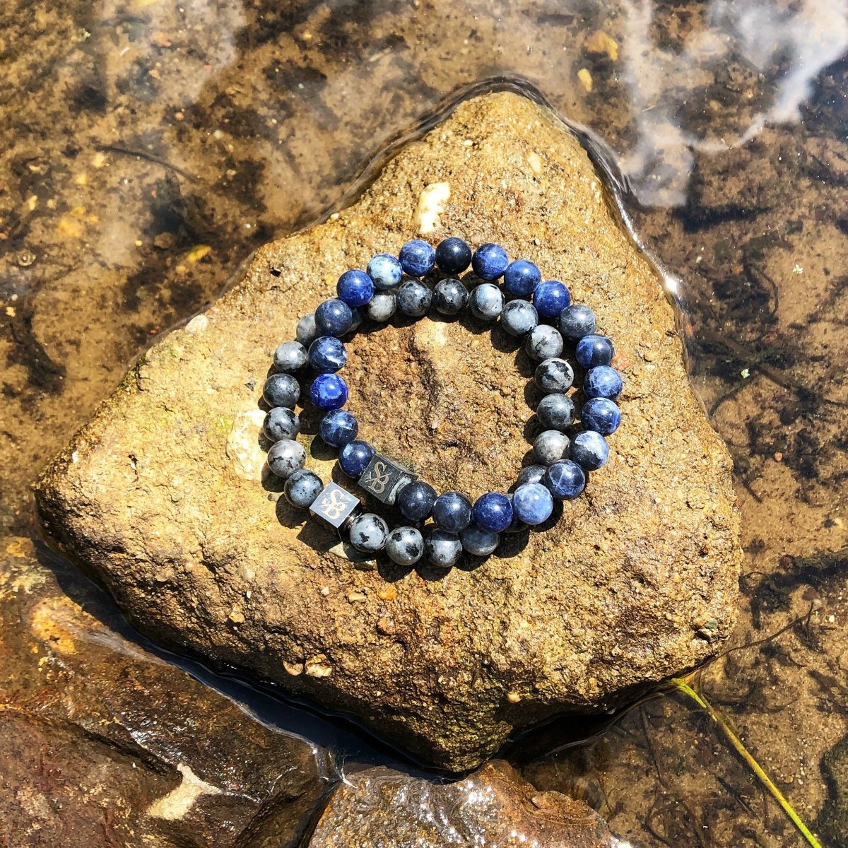 Stoney Bracelets Heren Armbanden Lapis Lazuli Stones