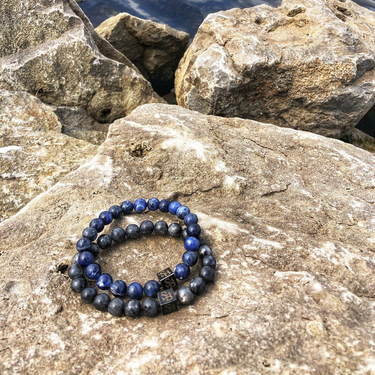 Stoney Bracelets Heren Armband Moon Stones