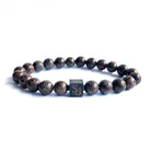 Stoney Bracelets Heren Armband Coffee Snowflake Stones