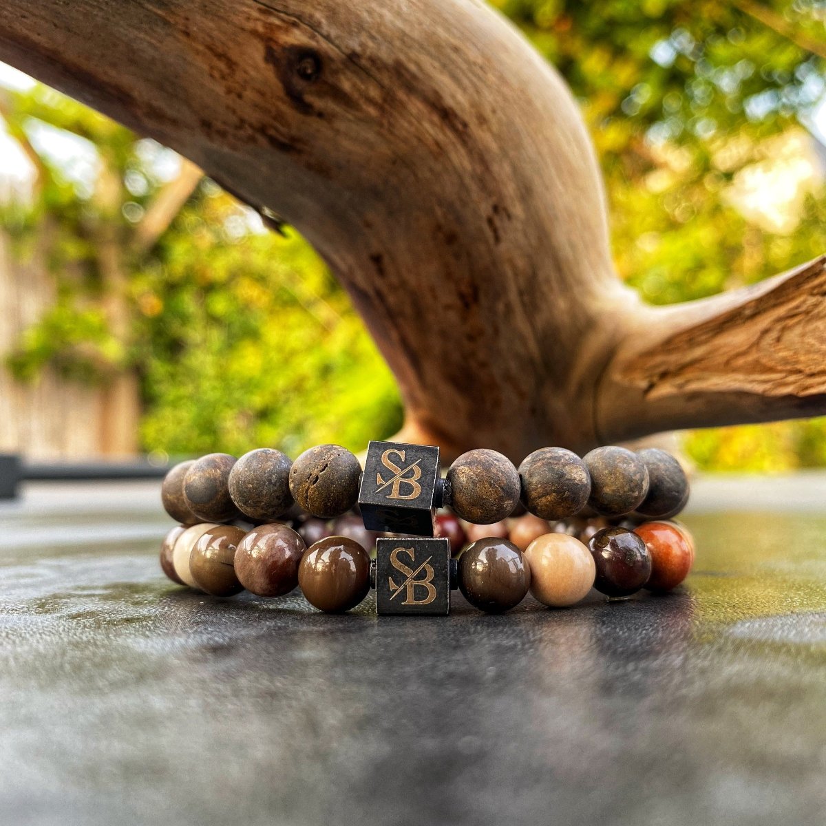 Stoney Bracelets Premium Collectie Petrified Wood Stones