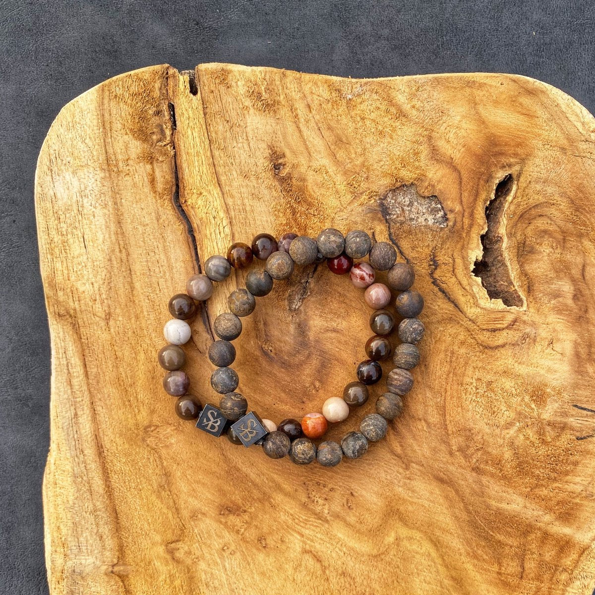 Stoney Bracelets Premium Collectie Petrified Wood Stones