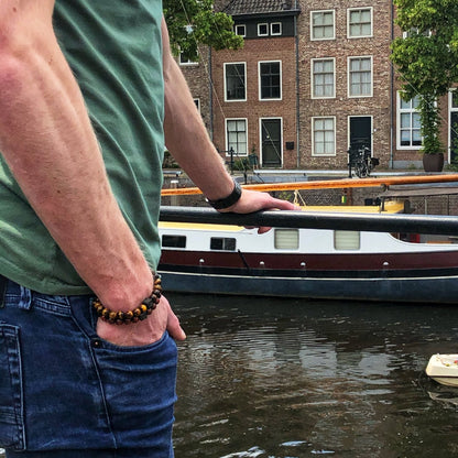 Stoney Bracelets Heren Armband Tiger Eye Set